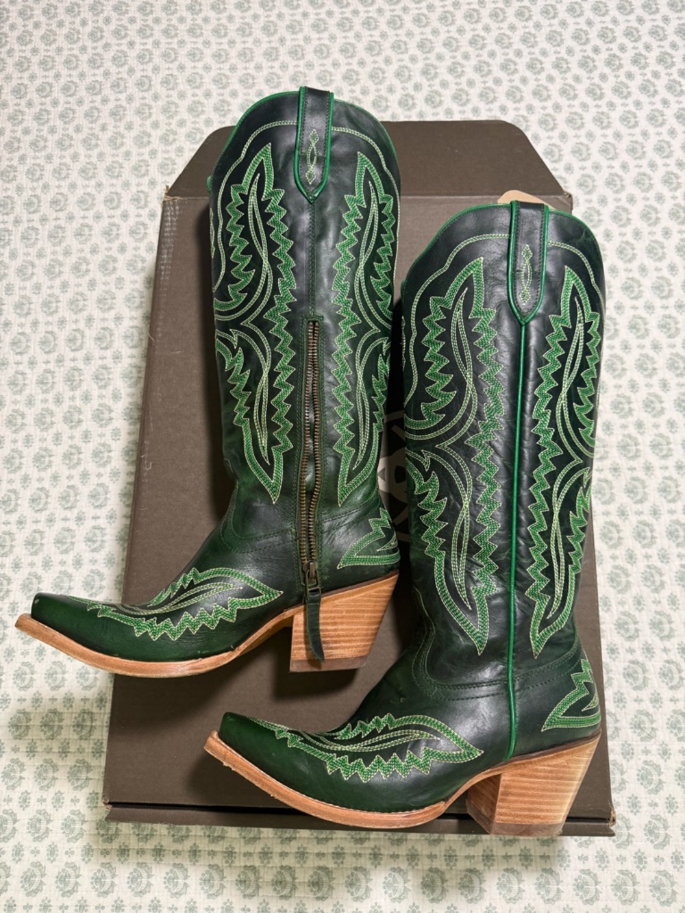 Women’s Ariat Casanova Cowboy Boots Lucky Clover Size 7.5 - Picture 12 of 14